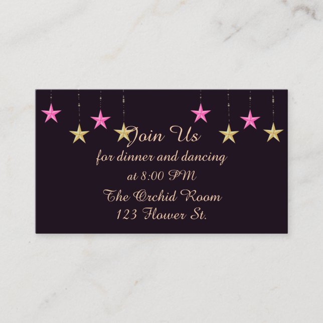 Arabiska nattmottagningskort tilläggskort (Framsida)