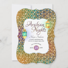 Arabiska nights Exotic Party String Ljus Lanternor Inbjudningar