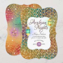 Arabiska nights Exotic Party String Ljus Lanternor Inbjudningar