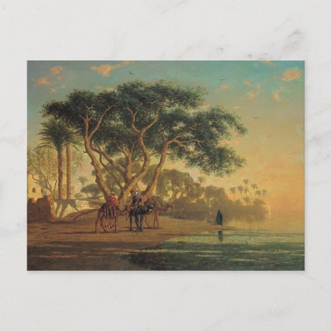 Arabiska Oasis, 1853 Vykort (Framsida)