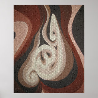 Arabiska ord (Allah) Gud i en mosaik avsluta Skriv Poster