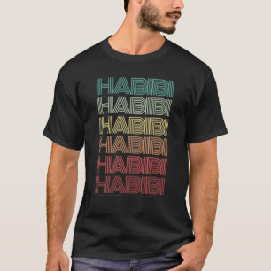 Arabiska Ord HABIBI Retro Halal Humor ArabMitten E T Shirt