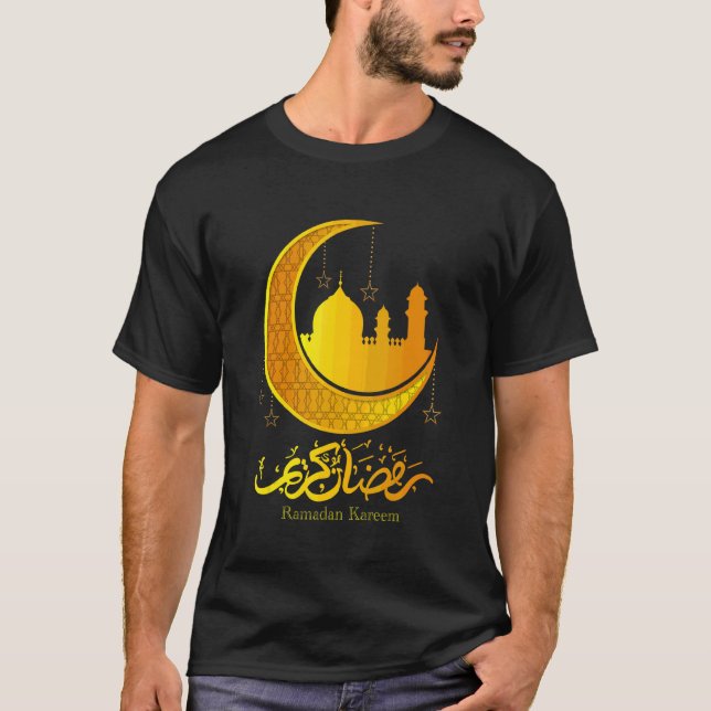 Arabiska Ramadan Kareem Dekoration Islamic Celebra T Shirt (Framsida)