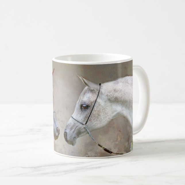 Arabiska Show Horse Coffee Mugg (Framsida höger)