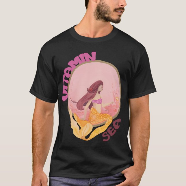 Arabiska sjön Havsfrun - Vitaminsjön T Shirt (Framsida)