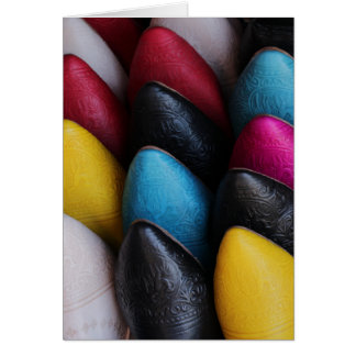 Arabiska skor hälsningskort