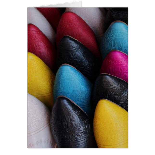 Arabiska skor hälsningskort (Framsidan)