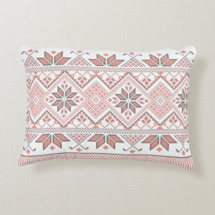 Arabiska Tatreez Embroidery Mönster Prydnadskudde