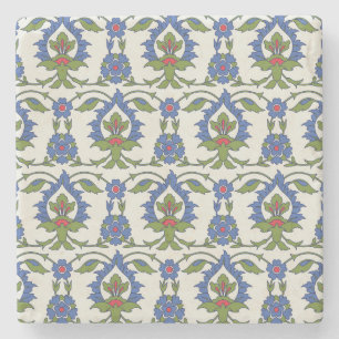 Arabiska traditioner: Iznik Tile Sömlös. Stenunderlägg