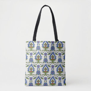 Arabiska traditioner: Iznik Tile Sömlös. Tygkasse