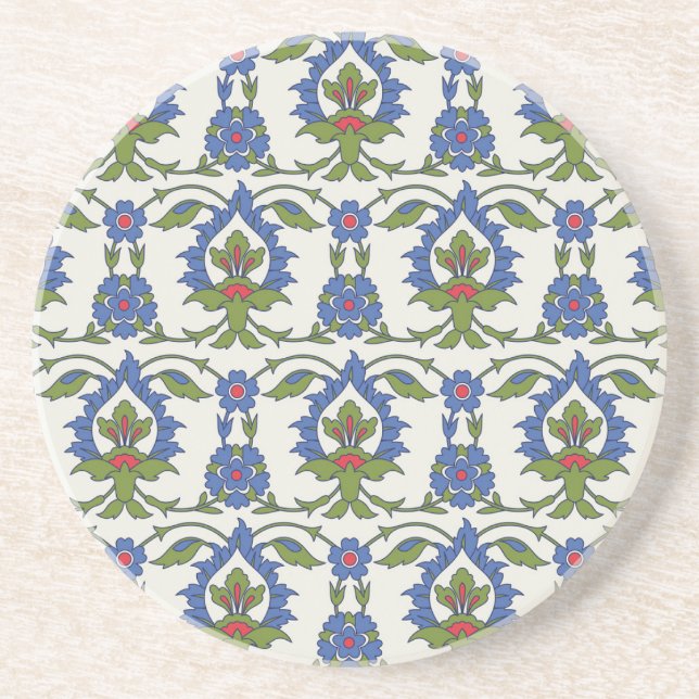Arabiska traditioner: Iznik Tile Sömlös. Underlägg (Framsidan)