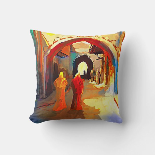 Arabiska verk ف ن ع ر ب ى Dekorativ kudde (Framsida)