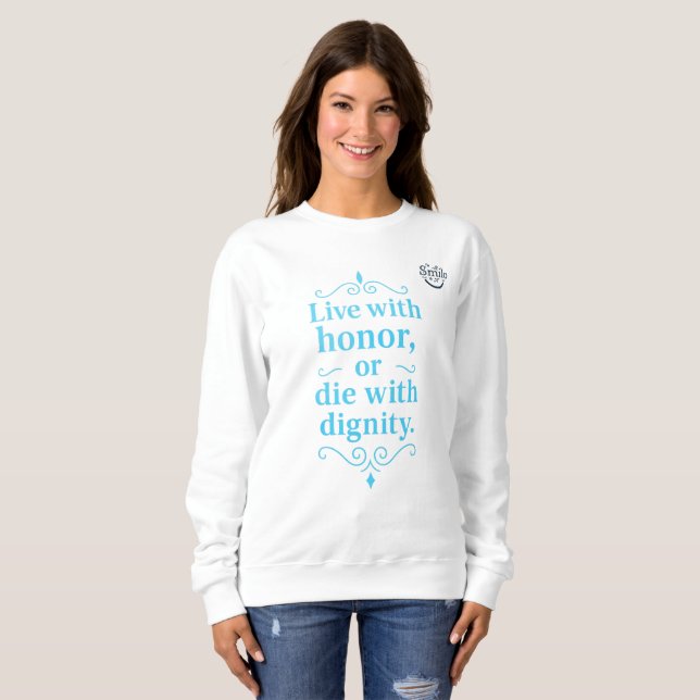 Arabiska Wisdom-Live med heder eller dövhet T Shirt (Hel framsida)