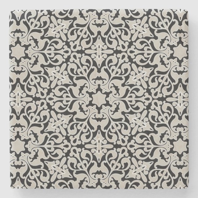 Arabiskablommönster Stenunderlägg (Framsidan)