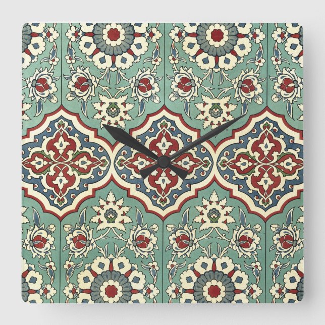 Arabiskadesign #11 på Emporio Moffa Fyrkantig Klocka (Framsida)