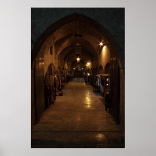 Arabiskan Aleppo Handcraft basaren - Syrien mellan Poster