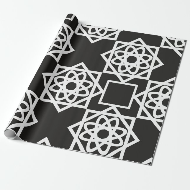 Arabiskt geometriskt mönster. Konst dekoration. Is Presentpapper (Utrullad)