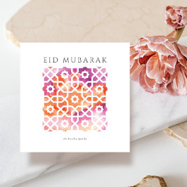 Arabiskt motif Eid Mubarak-kort Julkort