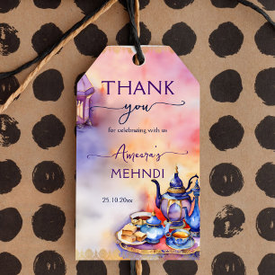 Arabiskt turkiskt te party mehndi henna tack presentetikett