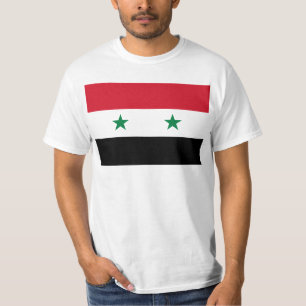 Arabrepubliken Syrien - Flagga Syrien Tee Shirt