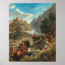 Arabs Skirmishing - Eugène Boudin Fine Art Poster