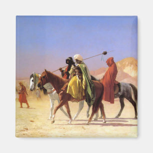 "Arabs som korsar öknen", vid Jean Leon Gerome Magnet