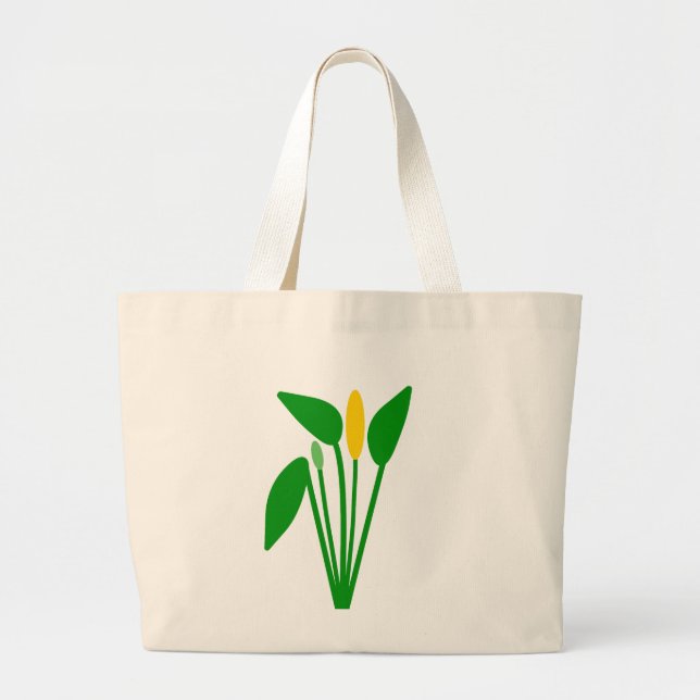 Araceae Jättehandväskan Jumbo Tygkasse (Framsidan)
