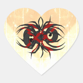Arachnid of Despair Hjärtformat Klistermärke
