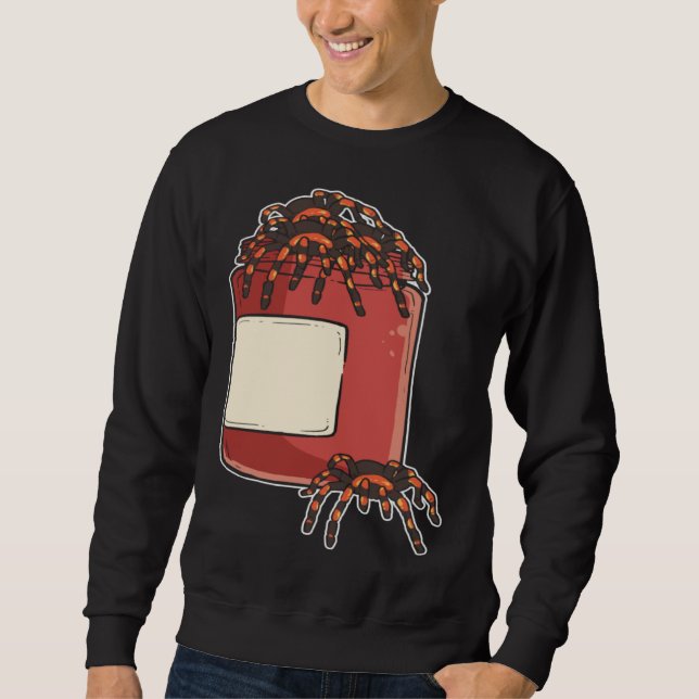 Arachnid Spiders In Bottle Cute Tarantula For Kids Lång Ärmad Tröja (Framsida)