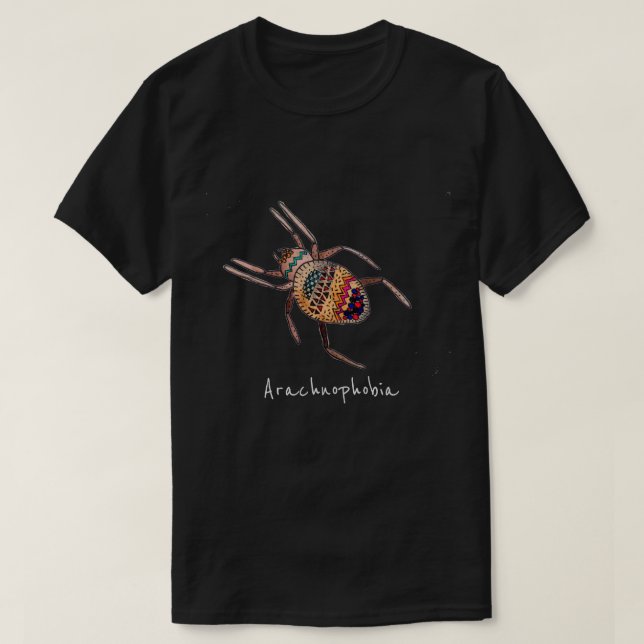 Arachnophobia spider slogan söt arachnid art t shirt (Design framsida)