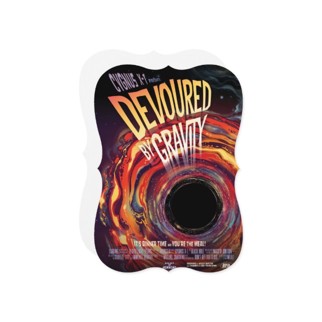 Ärad av gravity Halloween Hål Black Horror (Fram/Back In Situ)