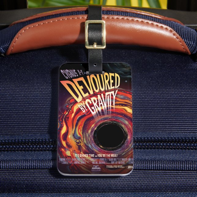 Ärad av gravity Halloween Hål Black Horror Bagagebricka (Framsida Insitu 2)