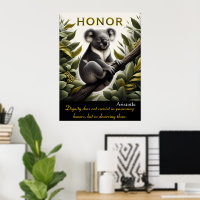 Ärade Blommar i Koalas fredliga perch