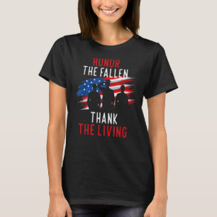 Ärade Fallen Veteran ThLED Militärt stöd T Shirt