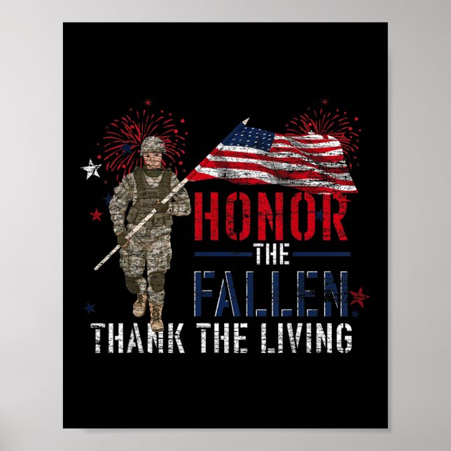 Ärade herr talman! Fallen tackar den levande ameri Poster (Framsidan)