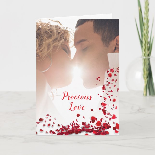 Ärade Kärlek - Ro - Kissing Couple Tack Kort (Framsida)