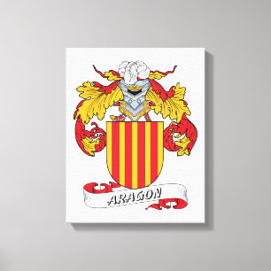 Aragon familjvapensköld canvastryck