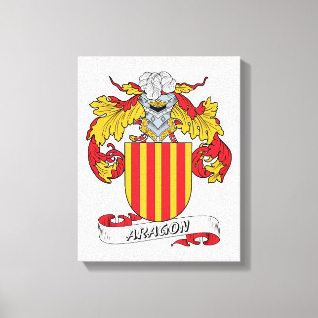 Aragon Family Crest Canvastryck (Framsida)