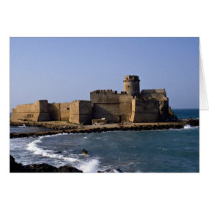 Aragonese Castle, Calabria, Italien Hälsningskort
