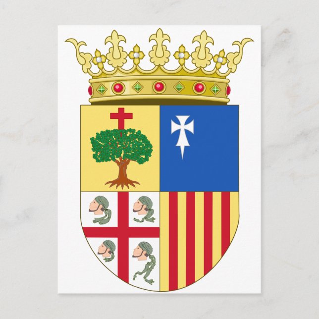 Aragoniens Jackande av Arm (Spanien) Vykort (Framsida)
