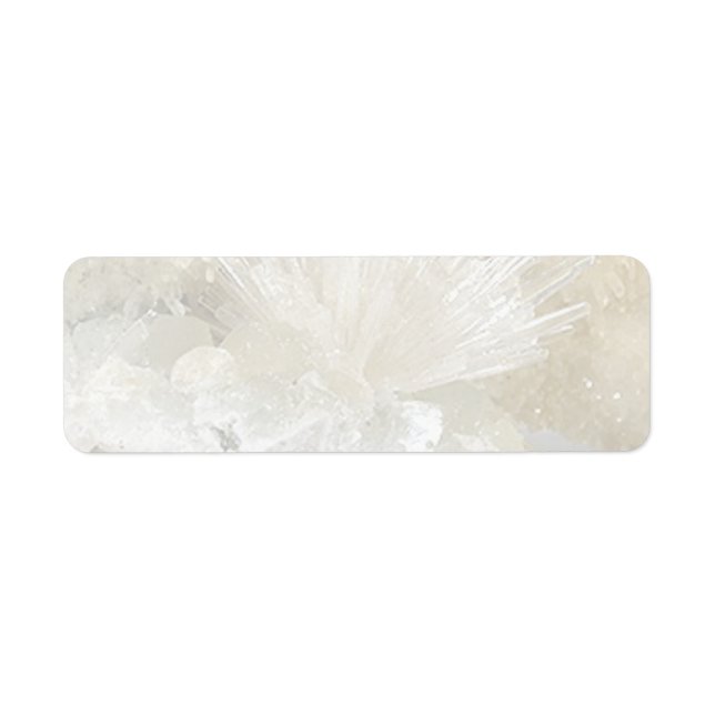 Aragonit och Quartz Returadress Etikett (Framsidan)