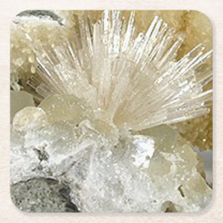 Aragonit och Quartz Underlägg Papper Kvadrat