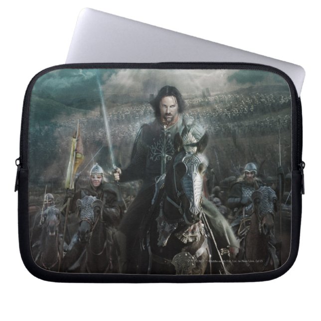 Aragorn Leading on Horse Laptop Fodral (Framsidan)