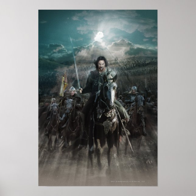 Aragorn Leading on Horse Poster (Framsidan)