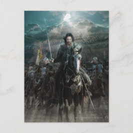 Aragorn Leading on Horse Vykort