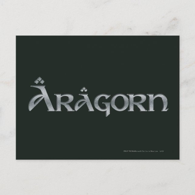 Aragorn logotyp vykort (Framsida)