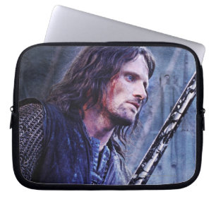 Aragorn med blod laptop sleeve