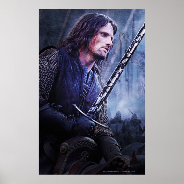 Aragorn med blod poster (Framsidan)