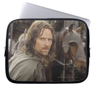 Aragorn med häst laptop sleeve