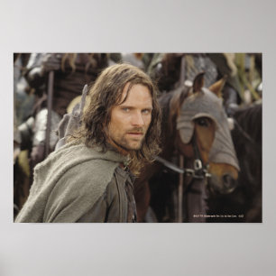 Aragorn med häst poster